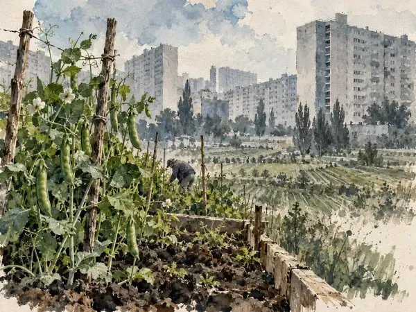 Illustration d'un pois ancien