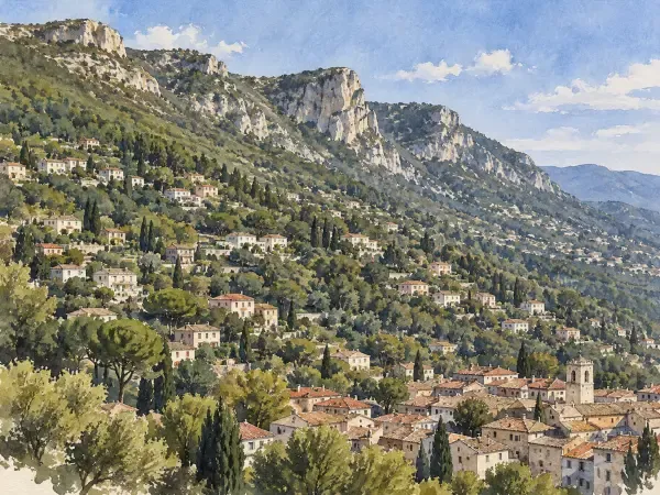 Illustration - Falaises des Baous au-dessus de Vence