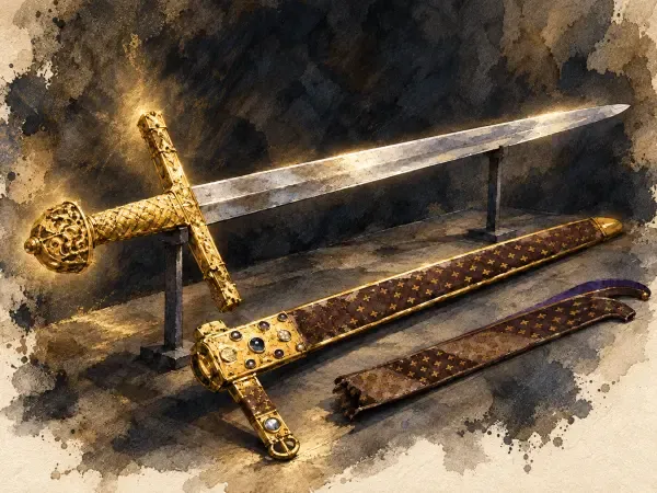 Illustration - Épée médiévale et énigmes