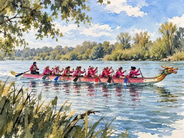 Illustration - Dragon boat sur la Seine
