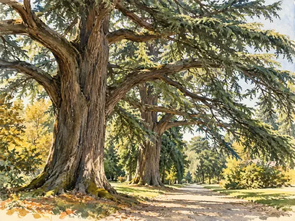 Illustration - Arbres de l’arboretum d’Harcourt