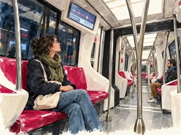 Illustration - Une rame du métro lillois