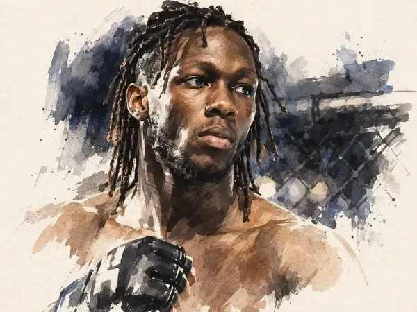 Illustration - Combattant dans une cage de MMA