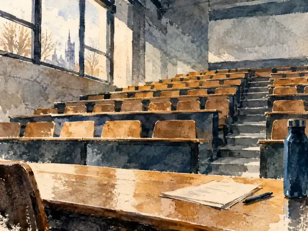 Illustration - Bâtiments du campus universitaire de Rouen