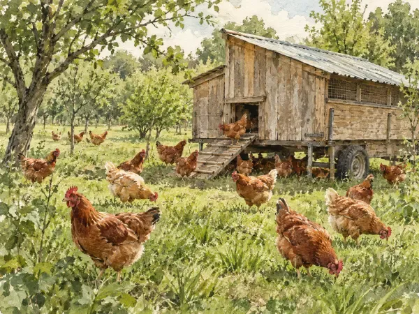 Illustration - Ânesses dans une ferme francilienne