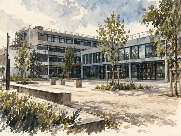 Illustration - bâtiments du campus de Pessac