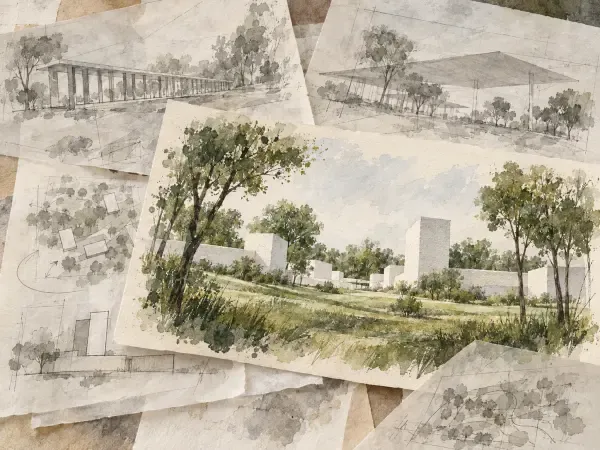 Illustration - Maquettes du futur Musée Gandur