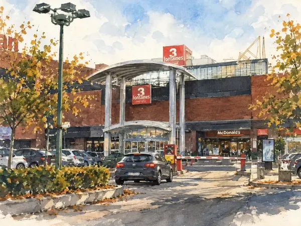 Illustration du parking des Trois Fontaines