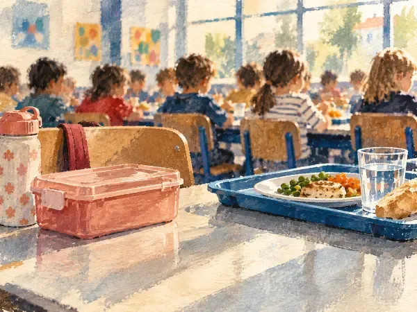 Illustration - plateau de cantine scolaire