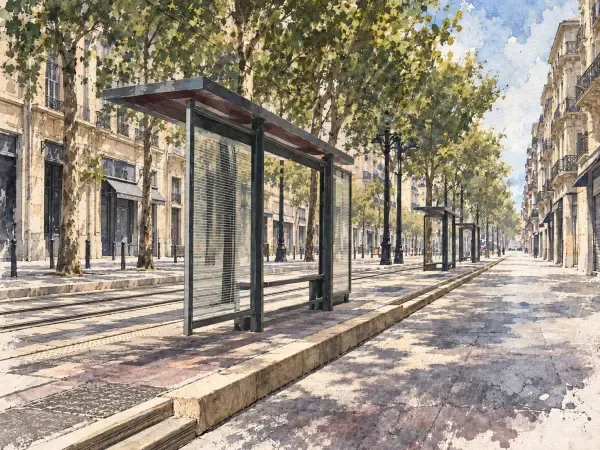 Illustration - Transports arrêtés dans Marseille