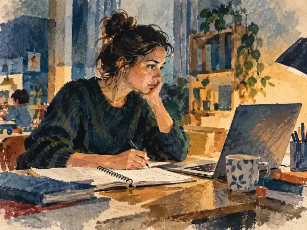 Illustration - Adultes reprenant des études universitaires