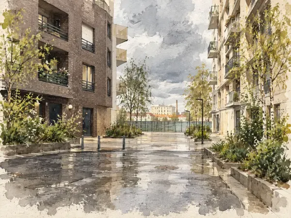 Illustration - Ancien dépôt pétrolier près de la Seine