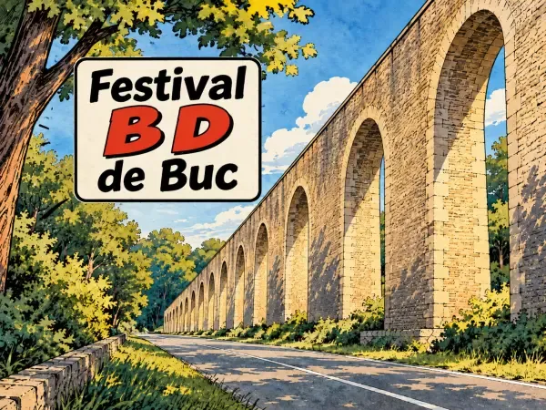 Illustration - Arcades de Buc en bande dessinée