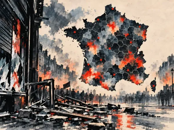 Illustration - Manifestations et rues françaises