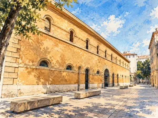 Illustration - Palais de justice à Aix