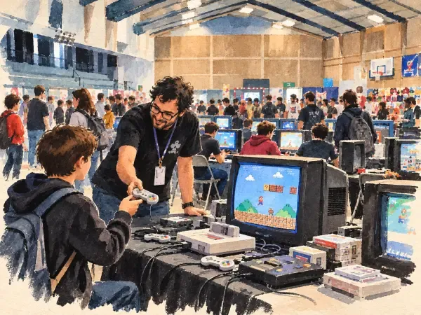 Illustration - Consoles de jeux vidéo rétro