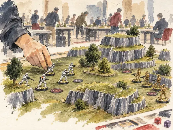 Illustration - affrontement de figurines Star Wars