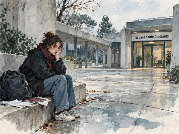 Illustration - Étudiants et accès aux soins