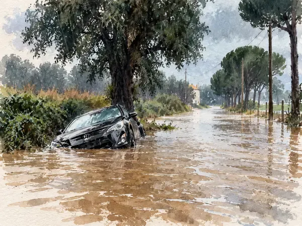 Illustration - Inondations et pluies méditerranéennes