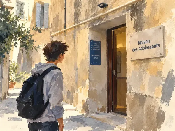 Illustration d'une Maison des Adolescents à Antibes