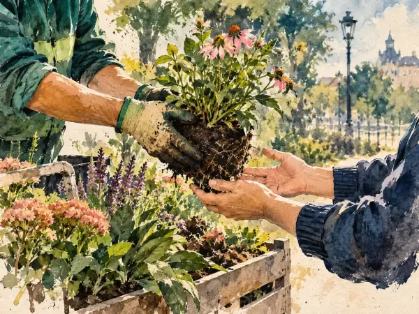Illustration - Plantes fleuries des massifs municipaux