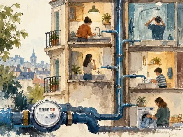 Illustration d’une aide pour l’eau