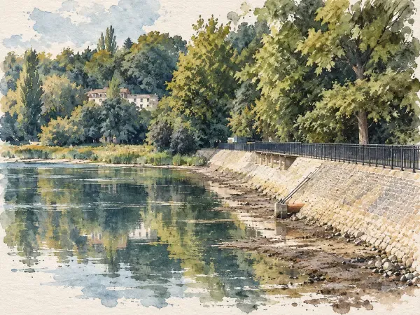 Illustration - aqueduc et fontaines de Saint-Cloud