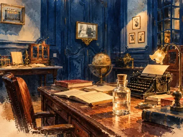 Illustration - Laboratoire et fioles du BCG
