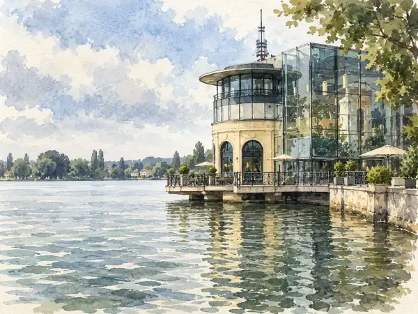 Illustration du Pavillon du Lac à Enghien