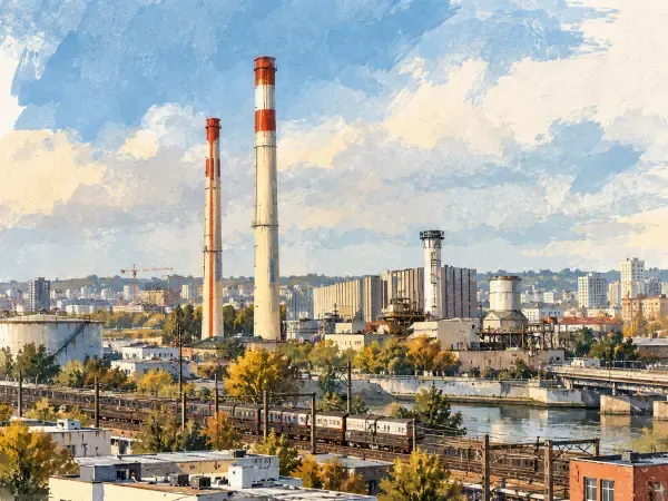 Illustration - Chaufferie industrielle aux Ardoines