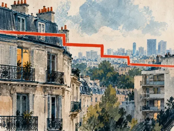 Illustration - Façades d'immeubles franciliens