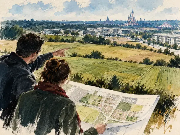 Illustration du futur quartier de la Motte