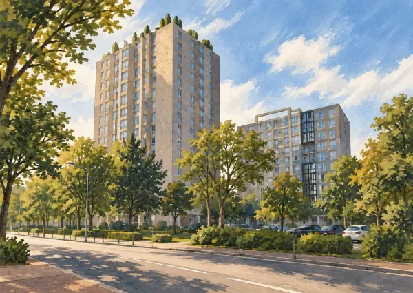 Illustration - tours et logements des Bulvis