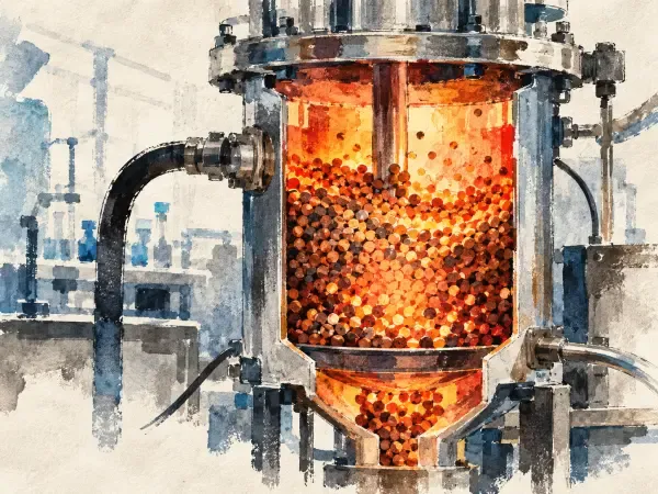 Illustration - réacteur chimique chauffé électriquement