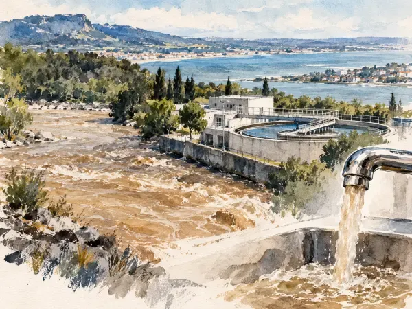 Illustration du réseau d'eau potable