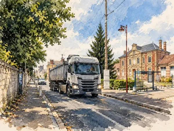 Illustration - usine de traitement de déchets