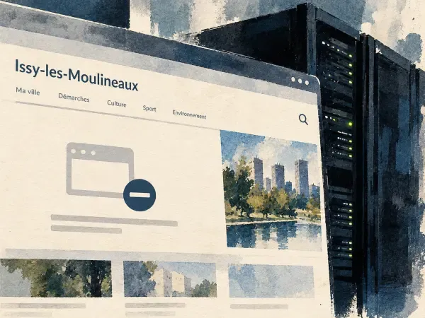 Illustration - Sites Internet municipaux en maintenance