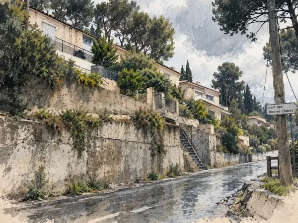 Illustration - Maisons et terrain instable à Istres