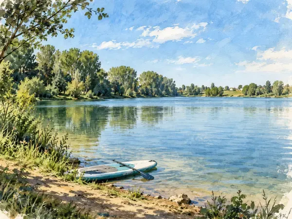 Illustration du lac des Sablons