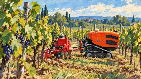 Illustration de tracteurs agricoles autonomes