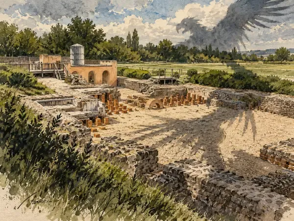 Illustration des monstres antiques à Gisacum