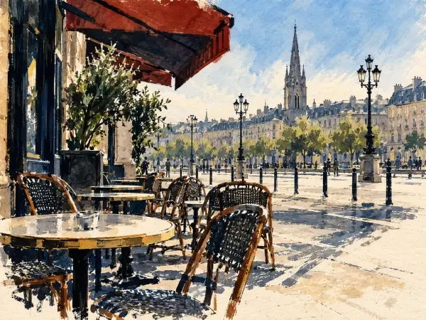 Illustration - Commerces et tourisme à Bordeaux