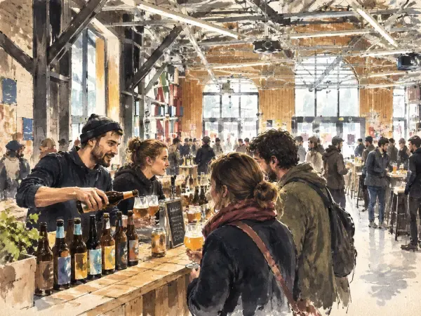 Illustration - verres de bière à Lille