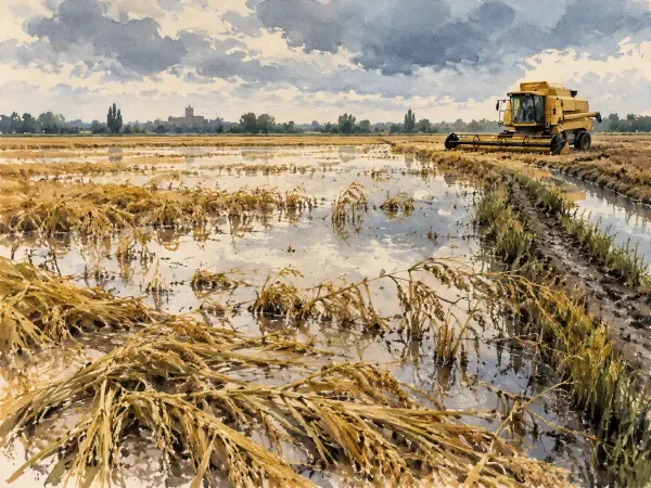 Illustration - Rizières camarguaises inondées