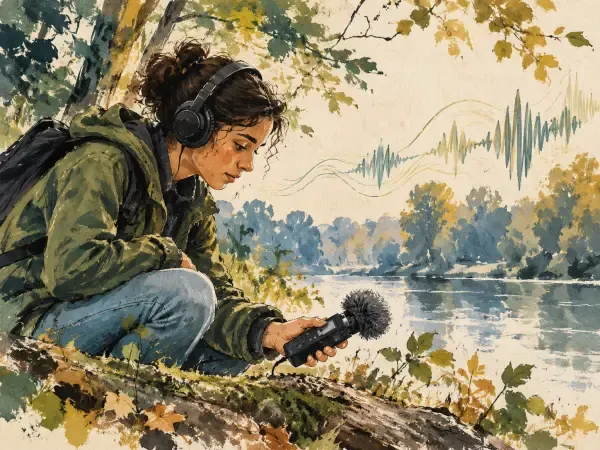 Illustration de créations musicales inspirées de la nature