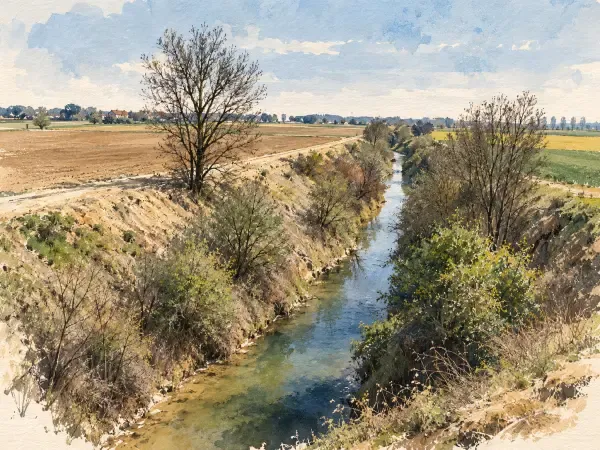 Illustration de l’Hers-Mort dans le Lauragais